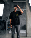 T.T. Men OversizedGraaphic Printed T-Shirt Black