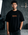 T.T. Men OversizedGraaphic Printed T-Shirt Black