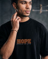 T.T. Men OversizedGraaphic Printed T-Shirt Black