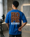 T.T. Men OversizedGraaphic Printed T-Shirt Royal Blue