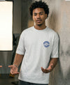 T.T. Men OversizedGraaphic Printed T-Shirt Grey Melange