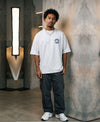 T.T. Men OversizedGraaphic Printed T-Shirt Grey Melange