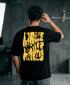 T.T. Men OversizedGraaphic Printed T-Shirt Black