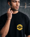 T.T. Men OversizedGraaphic Printed T-Shirt Black