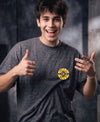 T.T. Men OversizedGraaphic Printed T-Shirt Anthra Melange