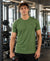 Hiflyers Men Regular Fit Cotton Round Neck T-ShirtOlive