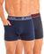 T.T. Jazzz Men’S Cotton Trunk With Outer Pocket|Pack Of 2|Blue,Dark Grey