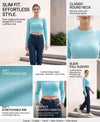 T.T. Women|Slim Fit Ribbed Top|Stretchable Cotton Rib Fabric| Trendy High Street Casual & Office Wear Full Sleeve Crop Tee|Desire Rib Tshirt For Women||Sea Green