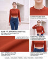 T.T. Women|Slim Fit Ribbed Top|Stretchable Cotton Rib Fabric| Trendy High Street Casual & Office Wear Full Sleeve Crop Tee|Desire Rib Tshirt For Women||Brown