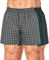 T.T. Men Checked Cotton Poly Woven Boxer Shorts Pack Of 3 Yellow,Black,Green