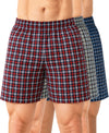 T.T. Men Checked Cotton Poly Woven Boxer Shorts Pack Of 3 Maroon,Yellow,Navy