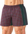 T.T. Men Checked Cotton Poly Woven Boxer Shorts Pack Of 3 Maroon,Green,Black