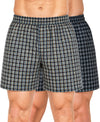 T.T. Men Checked Cotton Poly Woven Boxer Shorts Pack Of 2 Yellow,Black