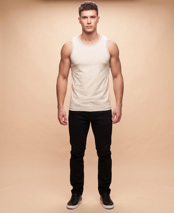 T.T. MenPremium Pure Cotton Gym Vest|Off White