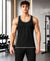 T.T. MenPremium Pure Cotton Gym Vest|Black