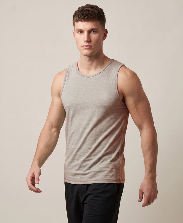 T.T. MenPremium Pure Cotton Gym Vest| Brown