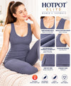 T.T. Hotpot Elite Women Sleeveless Slip Thermal Pack Of 2- Navy,Anthra Melange
