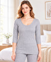 T.T. Women Hotpot Elite 3/4Th Thermal Slip Navy-Grey-Anthra(Pack Of 3)