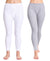 T.T. Women Hotpot Elite Pyjama Thermal Pack Of 2- White,Grey Melange