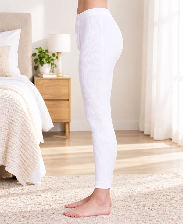T.T. Women Hotpot Elite Pyjama Thermal Pack Of 2- White,Anthra Melange