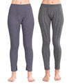 T.T. Women Hotpot Elite Pyjama Thermal Pack Of 2- Navy,Anthra Melange