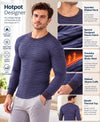 T.T. Mens Anthra Slim FitSolid Hotpot Designer Thermal Top