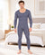 T.T. Men Hotpot Elite Light Weight , Super Warm With Polyfill Sandwich Technology Thermal Set - Navy