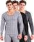 T.T. Men'S Hotpot Elite Premium Thermal Top|Cotton Polyfill Sandwich Technology Fabric|Full Sleeve|Round Neck|Super Warm Winter Innerwear|Pack Of 3|Grey Melange,Anthra Melange,Black