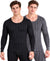 T.T. Men'S Hotpot Elite Premium Thermal Top|Cotton Polyfill Sandwich Technology Fabric|Full Sleeve|Round Neck|Super Warm Winter Innerwear|Pack Of 2|Black,Anthra Melange