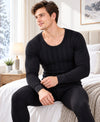 T.T. Men'S Hotpot Elite Premium Thermal Top|Cotton Polyfill Sandwich Technology Fabric|Full Sleeve|Round Neck|Super Warm Winter Innerwear|Pack Of 2|Black,Anthra Melange