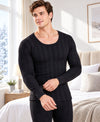 T.T. Men'S Hotpot Elite Premium Thermal Top|Cotton Polyfill Sandwich Technology Fabric|Full Sleeve|Round Neck|Super Warm Winter Innerwear|Pack Of 2|Navy,Black