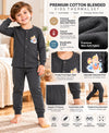 T.T. Unisex Baby Suit For Boys & Girls|Full Sleeve Button-Front Thermal Set|Soft & Comfortable Super Warm Kids Wear|Pack Of 2|Anthra