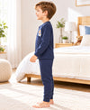 T.T. Unisex Baby Suit For Boys & Girls|Full Sleeve Button-Front Thermal Set|Soft & Comfortable Super Warm Kids Wear|Pack Of 2|Blue