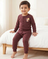 T.T. Unisex Baby Suit For Boys & Girls|Full Sleeve Button-Front Thermal Set|Soft & Comfortable Super Warm Kids Wear|Pack Of 2|Brown