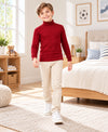 T.T. Boys & Girls |Slim Fit| Cotton Fleece |Full Sleeves|High Neck|Trendy Winter Wear|Dyed Top Pack Of 2-Red