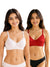 T.T. Women Desire Bra With Extra Strips PO2 White-Red