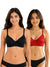 T.T. Women Desire Bra With Extra Strips PO2 Black-Red