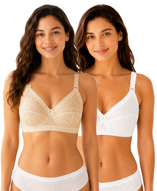 T.T. Women Desire Printed Bra PO2 Beige,White