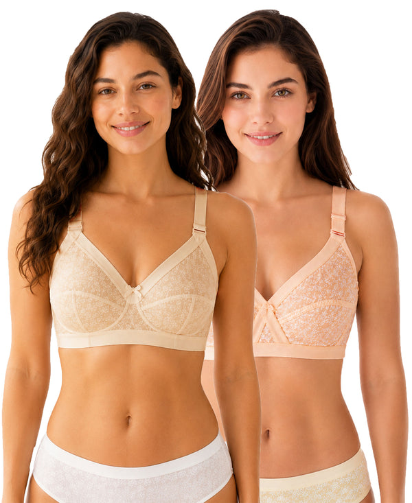 T.T. Women Desire Printed Bra PO2 Beige,Skin