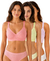 T.T. Women Desire Printed Bra PO3 Yellow,Pink,Coral