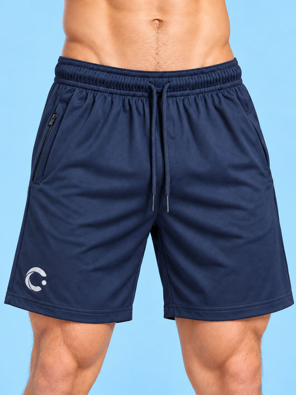 T.T. Men|Dri Fit Sports Short|Regular Fit|Side Pocket|Ideal For Gym, Sports & Daily Wear|Pack Of 1-Navy
