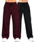 T.T.Men PO2 Premium Cord-Knit Wide-Leg Track Pant -Wine,Black