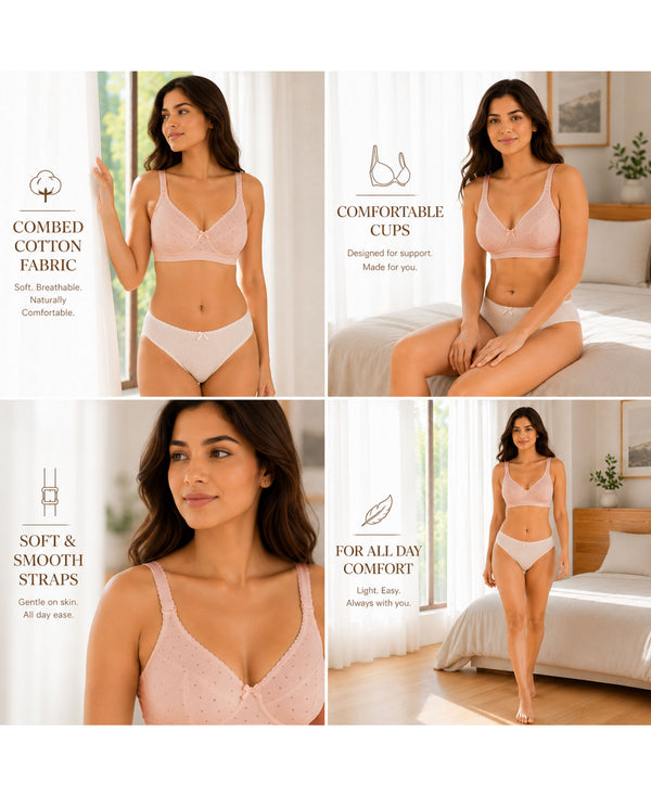 T.T. Women Desire Printed Bra PO2 Skin