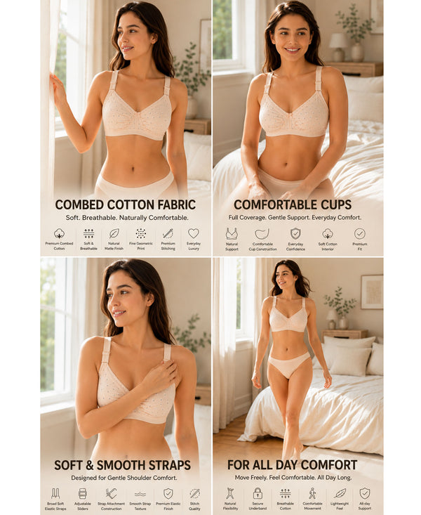 T.T. Women Desire Printed Bra PO2 Orange-Beige