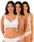 T.T. Women Desire Printed Bra PO3 White-Orange-Skin