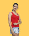 T.T. Women Red Racerback Vest