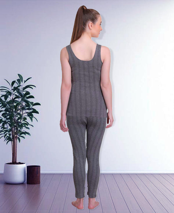 T.T. Women Top - Pyjama Set Thermal - Anthra