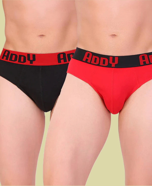T.T. Men Addy Brief Solid Pack Of 2 Assorted Colors