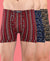 T.T. Men Desire Super Combed Cotton Printed Snug Fit Long Trunks For Men Pack Of 3 D.Brown-Navy-Maroon