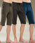 T.T. Men Regular Fit Poly Jersey Capri With Side Piping Pack Of 3-Airforce-Anthra-Olive